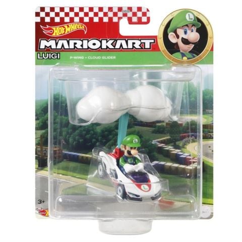 Hot Wheels Mario Kart Planörlü Araçlar Luigi GVD30-GVD35