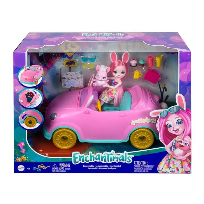 Enchantimals Bunny Mobile Hcf85 Lisanslı ÜrünEnchantimals Tavşancık Araba HCF85