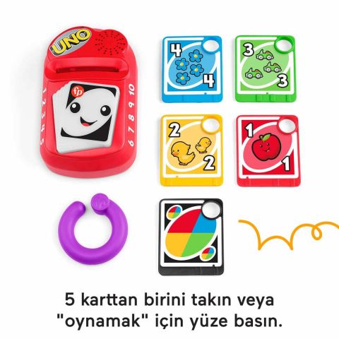 Fisher Price Sesli ve Işıklı Eğlen ve Öğren Saymayı ve Renkleri Öğreten UNO HWH16