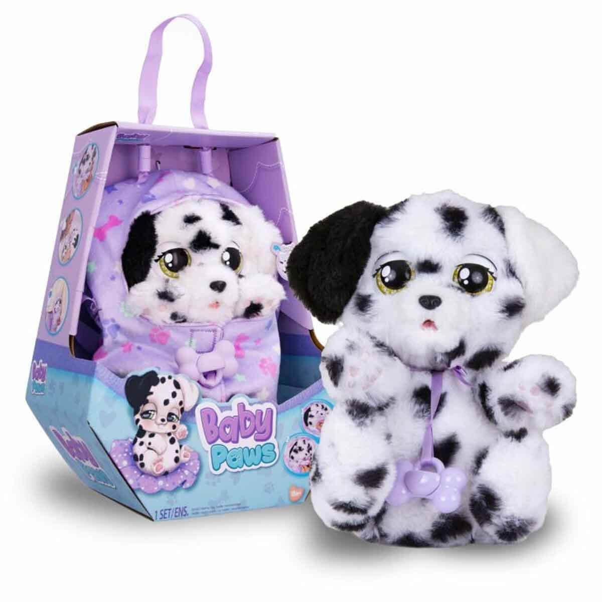 Baby Paws Sesli Yavru Köpek Peluş 20 cm BAW00000 - Dalmaçyalı Mor Çanta