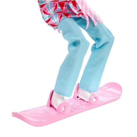 Barbie Snowboard Sporcusu Bebek HCN32