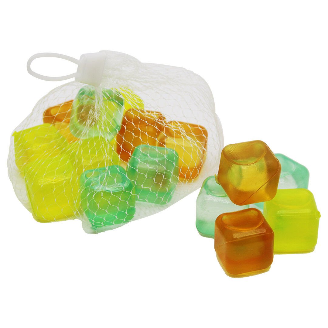YAKUT-9620 ( 12PCS ) BUZ KÜPLERİ ( SU DOLU & RENKLİ PLASTİK ) ( 2CM3) ( FİLELİ AMBALAJ )*192