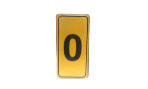 KAPI NUMARASI NO-0 SİLİKONLU YAPIŞKANLI*10X20