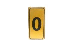 KAPI NUMARASI NO-0 SİLİKONLU YAPIŞKANLI*10X20