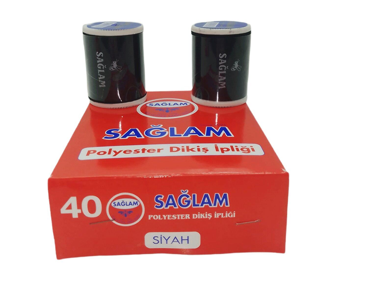 SAĞLAM DİKİŞ İPLİK ( 6PCS ) ( 900 MT ) ( SİYAH )*100