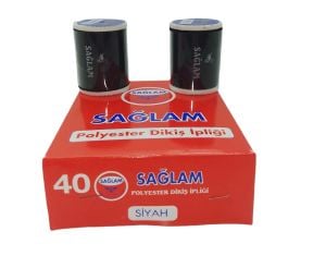 SAĞLAM DİKİŞ İPLİK ( 6PCS ) ( 900 MT ) ( SİYAH )*100