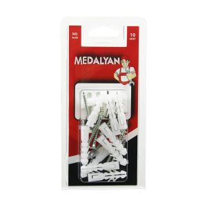 MEDALYAN DL-34 ( 4X40 ) DÜBELLİ VİDA ( DUBEL=NO-7 ) ( 10PCS )*12X10