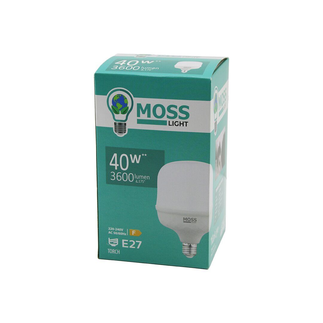 MOSS LIGHT MS-3098 ( 40W ) ( TORCH ) LED AMPUL PLASTİK (E27) (3600LUMEN L175°) (5.000 SAAT ÖMÜR) (IP20) (185-265V (AC) )*30