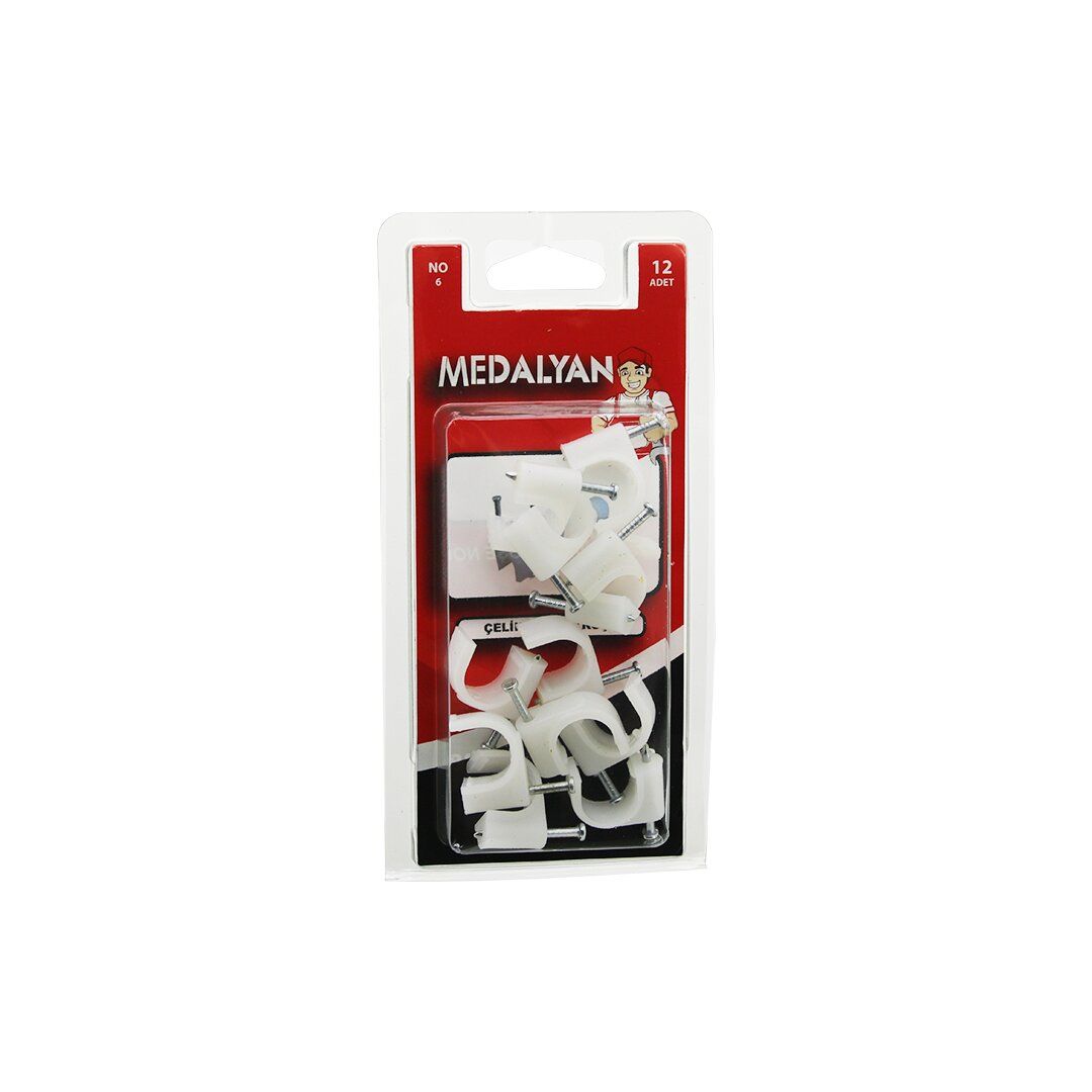 MEDALYAN DL-38 ( NO-6 ) ÇELİK ÇİVİLİ KROŞE ( 12PCS )*12X24