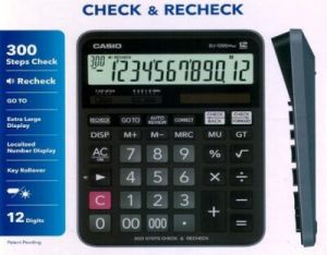 CASIO DJ-120D PLUS 12 HANELİ HESAP MAKİNESİ*40