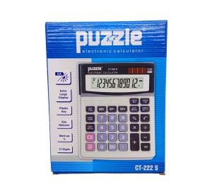 PUZZLE CT-222S ( 12 HANELİ ) HESAP MAKİNESİ*90