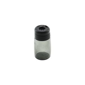 QLUX C-00366 SİYAH İNCİ ( SİYAH ŞEFFAF CAM ) TUZLUK & BAHARATLIK ( 100CC ) ( PLASTİK KAPAK= 3 SİTİL DÖKÜM )*30=K