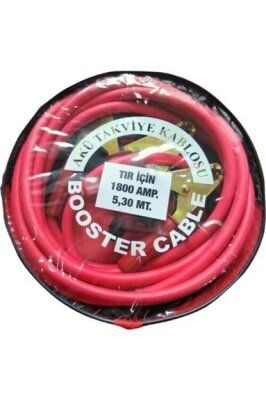 BOOSTER-1220 ( 1800 AMPER ) ( TIR İÇİN ) AKÜ TAKVİYE KABLOSU 5.3MT*12