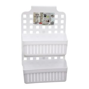 QLUX L-00778 TWİN 2 SEPETLİ ASKILI KADEMELİ ORGANİZER*16=K