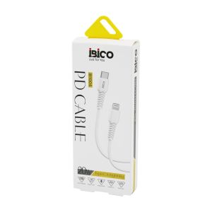 İBİCO İB-1004 ( TYPE-C TO=( İPHONE ) ( KABLO ) ( 20W ) ( HIZLI ) TELEFON ŞARJ & DATA KABLOSU=1MT ( 3400mA )*10X1