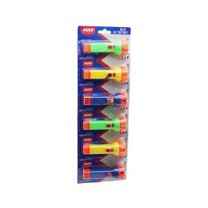 ZMAX ENERGY MAX-3145 GH-9158 ( PİLLİ ) EL FENERİ ( RENKLİ PLASTİK ) (1.5V ) ( ASKILI KARTELA STAND )*6X40