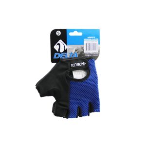 DELTA ARMOUR FITNESS GLOVES ( S SMALL ) ( PARMAKSIZ & FİLELİ ) SPORCU ELDİVENİ ( MAVİ /SİYAH )*50