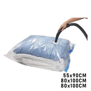 MAGIC SAVER MSATREG-1016 (3LÜ SET) VAKUMLU (POŞET) HURÇ (1 ADET*55X90CM + 2 ADET*80X100CM) (%75 YER TASARRUFU)*4X6