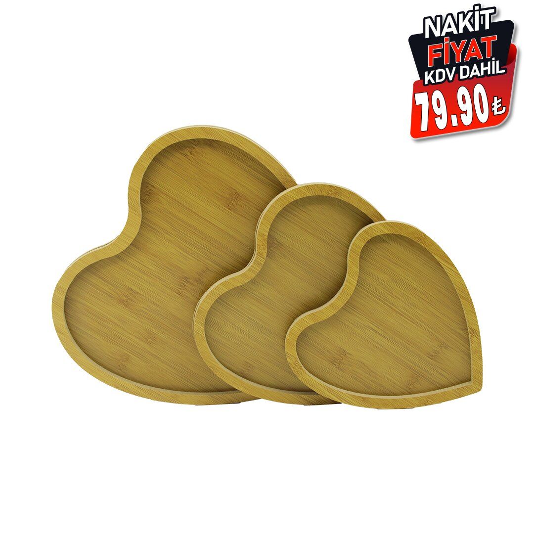 PABLITO HOME PBT-318 ( KALPLİ ) ( 3 BOY ) ( AHŞAP MDF ) SUNUM TEPSİ SETİ ( 19.5 X 20.5 - 23.5 X 24.5 - 29.5 X 30.5CM )*24=K                     qwe1