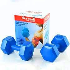 MRT SPOR ( 7KG ) PLASTİK KÖŞELİ DAMBIL ( 2PCS )*1