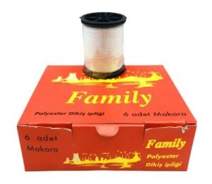FAMİLY BEYAZ 6PCS 360-400M POLYES DİKİŞ İPLİK*120