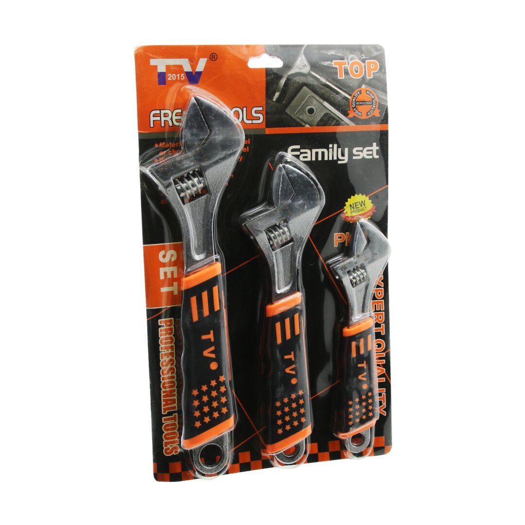 FAMİLY TOOLS ( VAKUMLU ) ( 3LÜ ) SET ( NO-8''-10''-12'' ) KURBAĞACIK ANAHTAR ( 200-250-300MM )*36