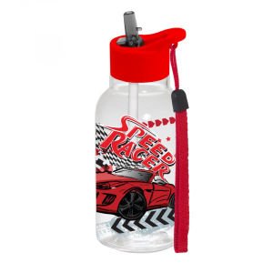 460 CC LİSANSLI DESENLİ PİPETLİ ASKILI MATARA - SPEED RACER