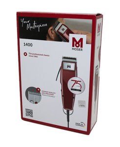 MOSER TYPE-1400 ( KIRMIZI KUTU ) ( SETLİ ) ( 4 TARAK & MAKAS ) ( ORJİNAL ) SAÇ KESME MAKİNESİ*6