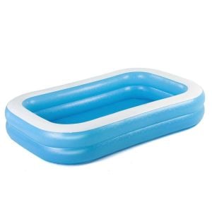 BESTWAY-54006 ( 2 HALKA ) ( 778LT ) DİKDÖRTGEN AİLE MAVİ ŞİŞME HAVUZ ( 2.62X1.75X51CM ) ( 6+ YAŞ )*3=K