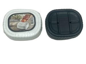QLUX L-853 SET ÜSTÜ KATI SABUNLUK KAPAKLI PLASTİK*54