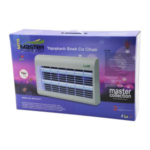 MASTER MTR-2X15(Y) ( YAPIŞKANLI ) SİNEK ÖLDÜRÜCÜ CIZ CİHAZI MAKİNE (30W) (2PCS LED FLORESAN) (100M2 ETKİLİ) (47.5X9.5X29CM)*4
