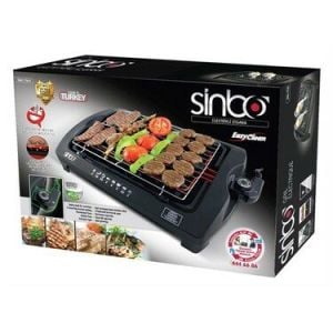 SİNBO SBG-7102 ELEKTRİKLİ IZGARA (2000W) (5 KADEMELİ TERMOSTAT=100-260℃) (KOKUSUZ & DUMANSIZ) (KOLAY TEMİZLENİR)*3