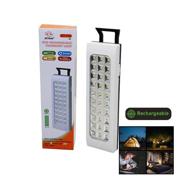 KEYANG KY-718-A ( 30 SMD LED ) ŞARJLI IŞILDAK FENER & EMERGENCY LIGHT*78                                Q9