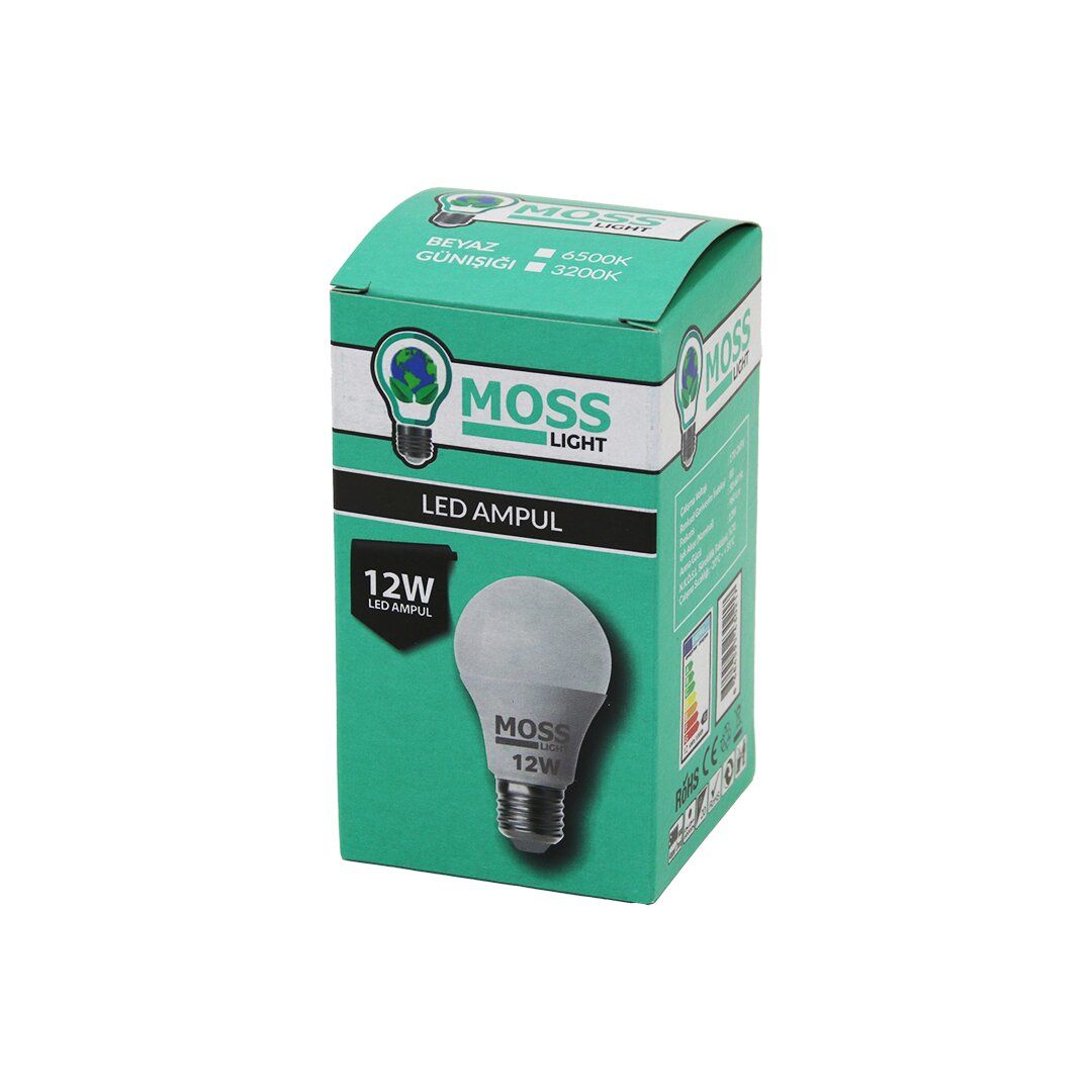 MOSS LIGHT ( 12W ) ( BEYAZ ) LED AMPUL ( E27 ) ( 960Lm ) ( 6500K )*200
