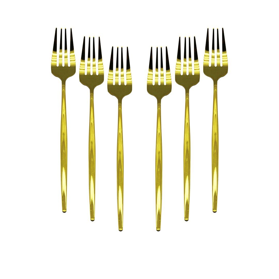 NEWLİFE CLKN-2232 ( 6PCS ) ( GOLD ) YEMEK ÇATAL SETİ*100