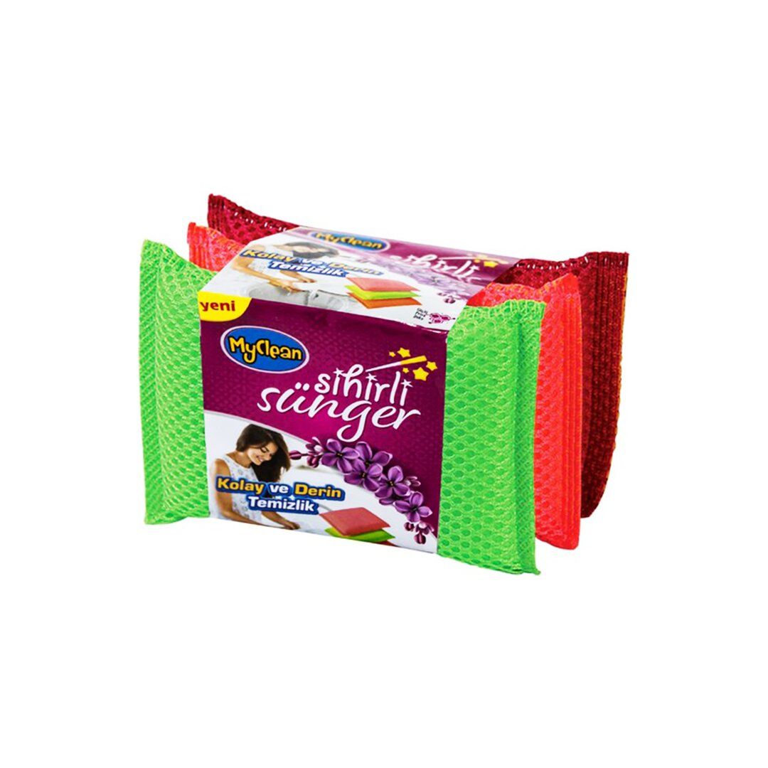 ONTON MGC-09 ( 3PCS ) SİHİRLİ BULAŞIK SÜNGERİ ( GÜÇLÜ PETEK DOKU ) *16X10