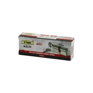 YMK-B90HS ( HİBRİT ) ( 90MM )  ( NİKEL SATEN ) CERMAN BAREL ( KUTULU AMBALAJ ) ( 2 ANAHTAR )*96