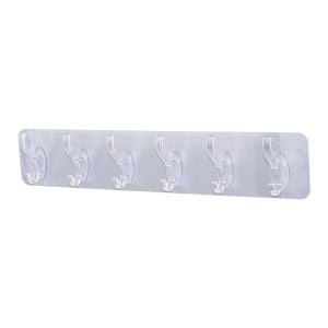 PABLITO HOME PBT-117 (6 KOLLU=5.8CM) MİKA KRİSTAL PLS.ASKI (ŞEFFAF PVC YAPIŞKANLI) (2-3 KG.TAŞIMA KAPASİTE) (6.2X34CM )*30X8