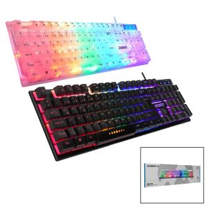 EVEREST KB-24 ( GÖKKUŞAĞI IŞIKLI ) ( USB KABLOLU ) OYUNCU KLAVYE ( 155CM KABLO )*20