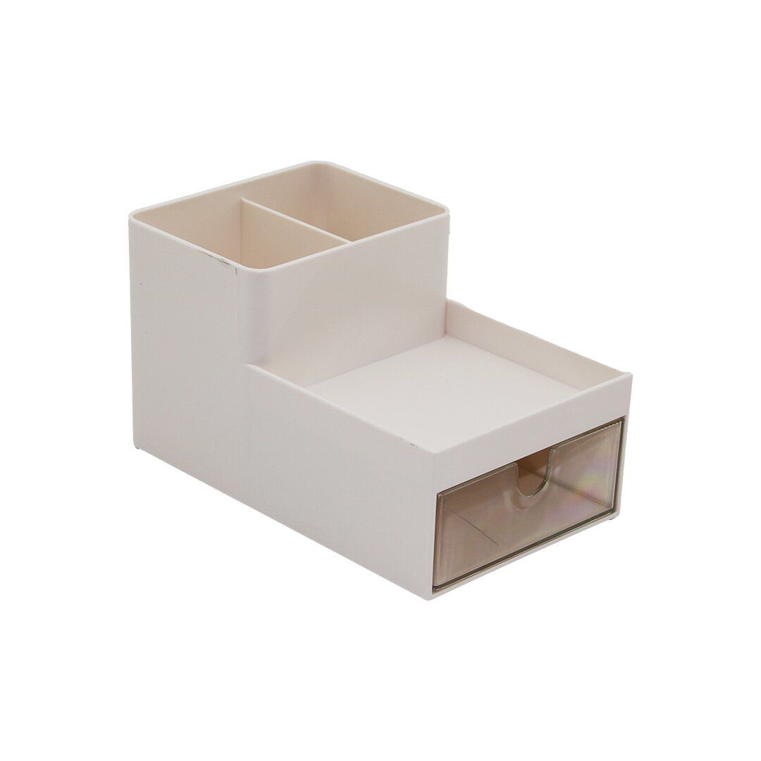 HOUSE BY HOUSE UR-3501 ( TEK ÇEKMECELİ + 3 BÖLMELİ ) PLASTİK MAKYAJ & TAKI ORGANİZER (16X9.5CM - Y: 5--9.5CM)*48