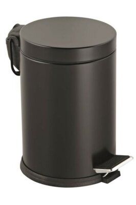 LALEZAR LZR-811-S ( 3LT ) ( SİYAH ) PEDALLI METAL ÇÖP KOVASI*8