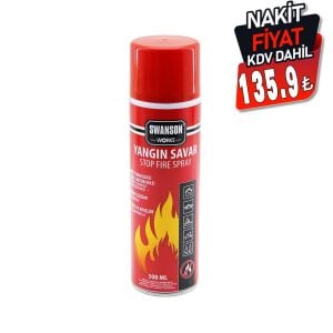 SWANSON RUZGAR WORKS YANGIN SAVAR SPREY 500ML ( EV & OFİS & OTO ARAÇ ) ( ATEŞ BOĞUCU KÖPÜK TABAKA OLUŞTURUR )*24=K