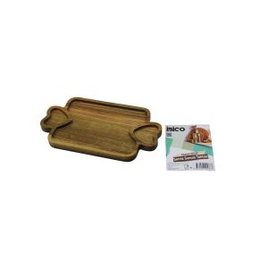 İBİCO İ22-277 (AKASYA)( D.GEN )( 3 BÖLME=2İN1 KALP KULP & BÖLME+1 )AHŞAP BAMBU SERVİS SUNUM TEPSİ& TAHTASI (25X14X1.4CM )*50