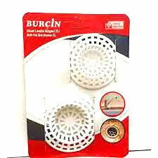 BURÇİN ( 2PCS ) PLASTİK KÜVET LAVABO ( SÜZGEÇ )*30X10