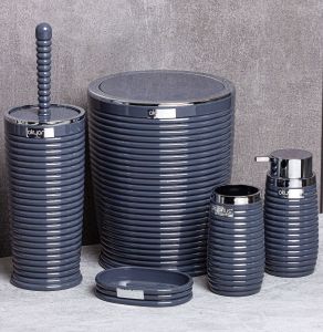 FREE HOME OKYANUS OKY-486-1-A-B-K-S ( ELEGANS ) ( KROM & MİX ) 5PCS BANYO SETİ*4=K