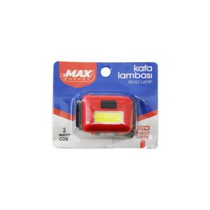 ZMAX ENERGY MAX-3146 (PİLLİ) (3W COB LED) KAFA LAMBASI FENER (3-KADEME IŞIK AYARI- FLAŞÖR) (4.5V) (120LÜMEN)*360