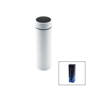 SMART CUP ( BEYAZ ) ( LED DERECE GÖSTERGELİ ) ( 304-ÇELİK ) TERMOS ( 500ML ) (FİLTRELİ) (12 SAAT SICAK & SOĞUK TUTMA) *50
