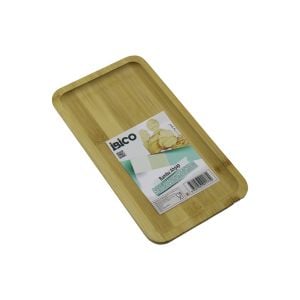 İBİCO İ22-177 ( DİKDÖRTGEN ) AHŞAP BAMBU SERVİS SUNUM TEPSİ & TAHTASI ( MİNİ TEPSİ ) ( 25 X 14 X 1.4CM )*36