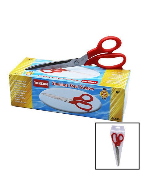 TAKSUN GL-130  10'' TERZİ MAKASI RENKLİ SAPLI*12X15