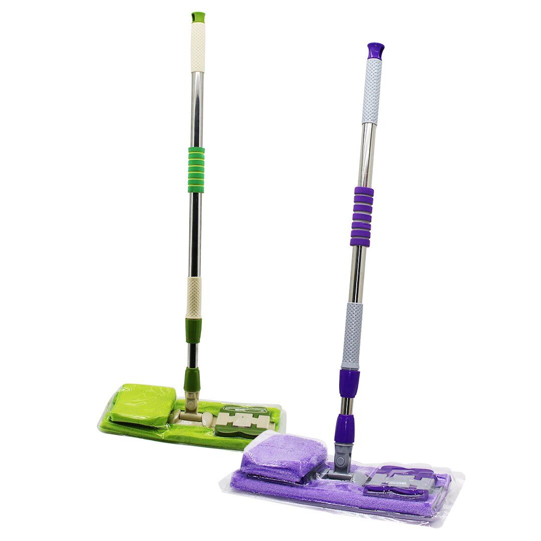 BAYSA-775 MANDALLI MOP ( M.FİBER PASPAS & YEDEKLİ ) LÜKS TEMİZLİK SETİ (PALET DUVAR SİLME MOP )( 115CM & 360° SAP )*45